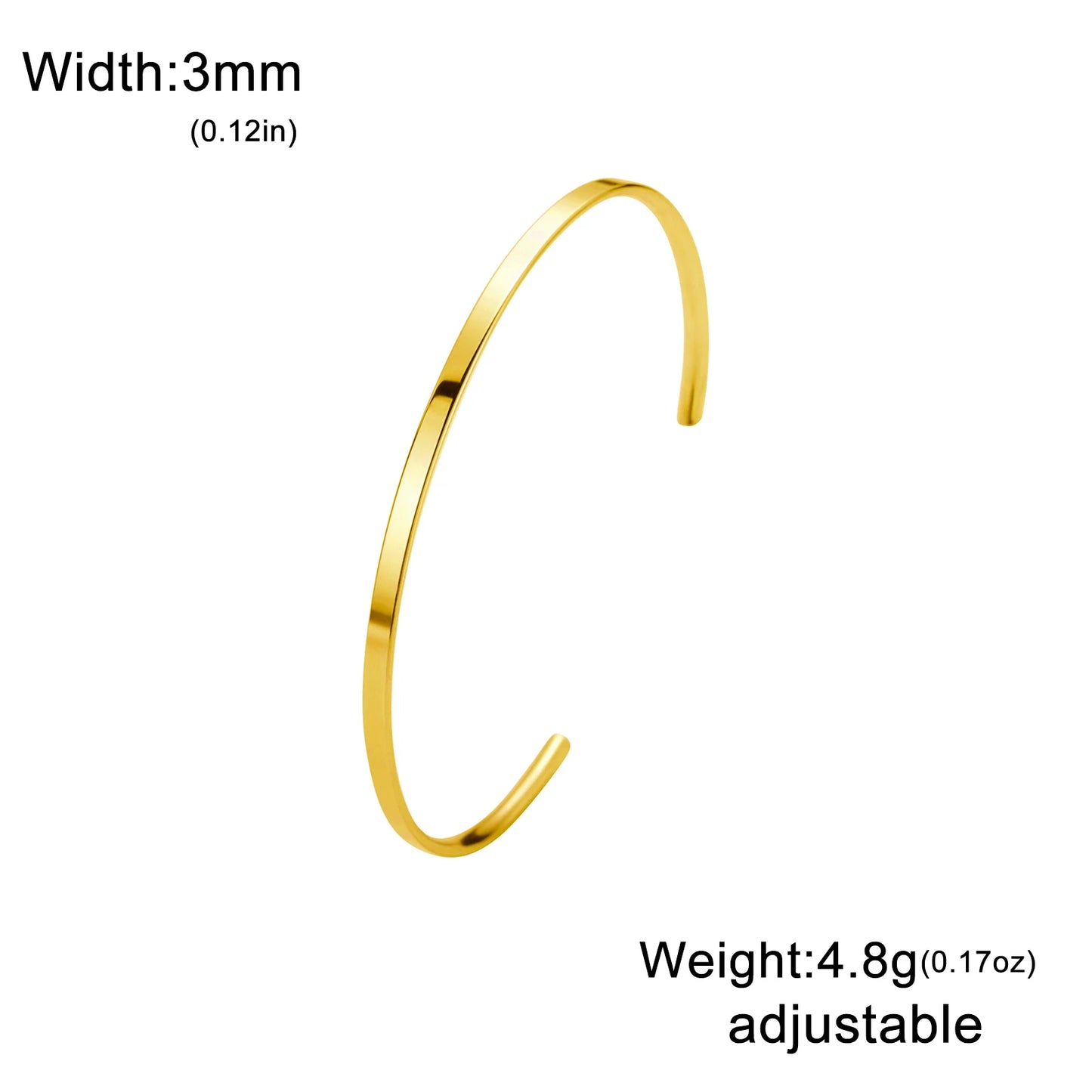 Sipuris Custom Engraved Name Text Cuff Bracelet Stainless Steel Personalized Corrosion Bracelet Jewelry Weddings Gifts Wholesale