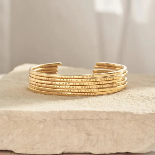 Sipuris Custom Engraved Name Text Cuff Bracelet Stainless Steel Personalized Corrosion Bracelet Jewelry Weddings Gifts Wholesale